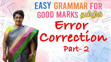 ERROR CORRECTION | ERROR SPOTTING | Part 2 | ENGLISH GRAMMAR IN TAMIL | தமிழில் ஆங்கிலம்