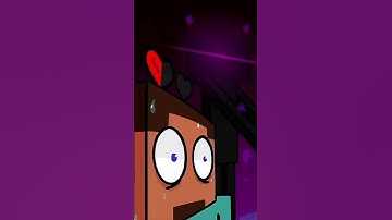 ENDERMAN ENCOUNTER IN HARDCORE MODE ANIMATION #minecraft #enderman #nether #shorts