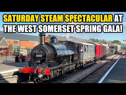 SATURDAY STEAM SPECTACULAR at the WEST SOMERSET GALA! Action