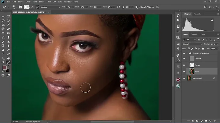 High End Skin Retouching for Beginners   Photoshop Frequency Separation Tutorial 2025