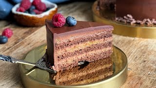 Шоколадно-абрикосовый торт Захер - новый рецепт на сайте