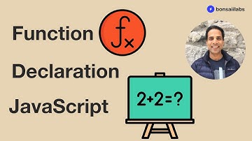 Create Function in JavaScript using Function Declaration