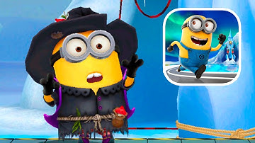 Minion Rush Special Mission: Ice-Ice Rocket WITCH COSTUME | Stage 1