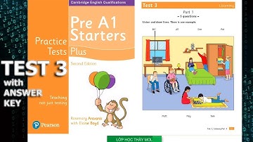 Starters PLUS 5 Practice Tests - Listening Test 3 | Lớp Học Thầy Mol