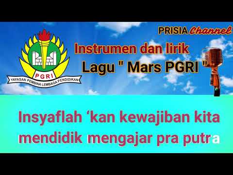 Instrumen dan lirik lagu Mars PGRI YouTube