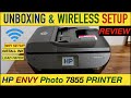 HP Envy Photo 7855 Setup, Unboxing, Wireless Setup, Install Ink, Load Paper & Review !!