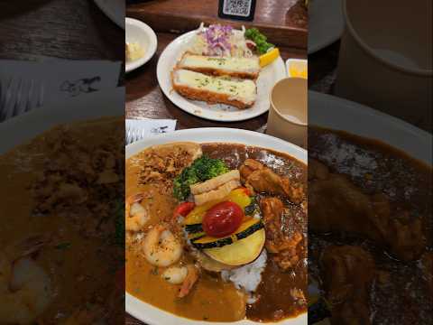 줄서는 일본식 커리맛집 커리파파하우스(반반카레와 모짜렐라치즈카츠)