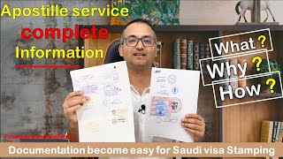 If you are coming to Saudi -Must know- Apostille service complete information - 𝐖𝐡𝐲 , 𝐖𝐡𝐚𝐭 & 𝐇𝐨𝐰 ?