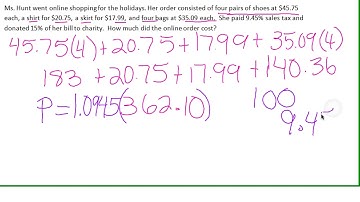 Multi Step Percent Problems 7th Grade