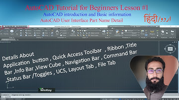 AutoCAD tutorial for beginners | Basic AutoCad lesson 1 Urdu/Hindi