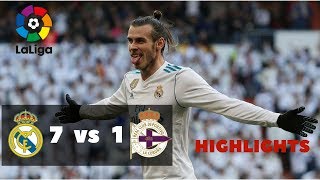 Hasil Pertandingan Real Madrid VS Deportivo 7-1 | Highlights all goal 2018