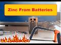 How to extract Zinc from Regular Batteries