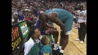 Charlotte Hornets on X: #TBT to 1992: Larry Johnson goes up for a dunk  during the @NBA All-Star Slam Dunk Contest in Orlando. #HornetsHistory   / X