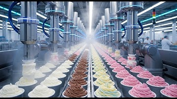 Inside a $1,000,000 Luxury Ice Cream Factory (Automated Process)