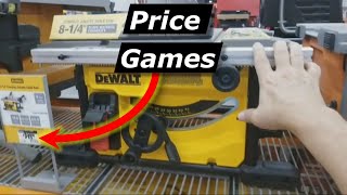 Lowes Tool Deals, Combo Kits, DeWalt Table Saw Pricing Games