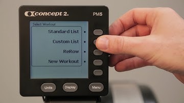Setting Up a Single Distance Workout on a Concept2 Indoor Rower or SkiErg