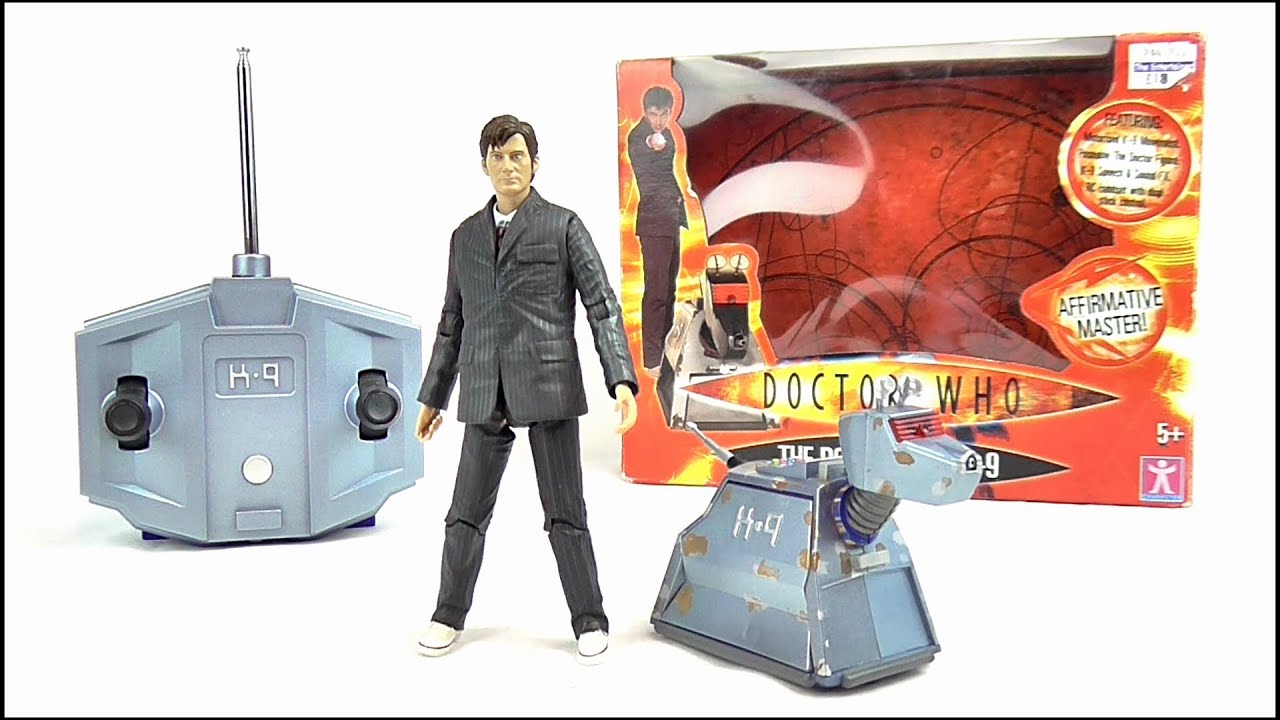 DOCTOR WHO 10th Doctor & R/C K9 Figure Set Review | Votesaxon07 - YouTube