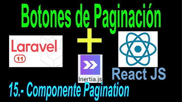 15.- Laravel 11 React js Componente Pagination, personalizamos los botones de paginación
