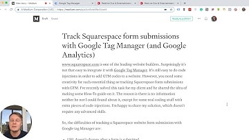 How to Track Squarespace form submissions with Google Tag Manager (and Google Analytics)