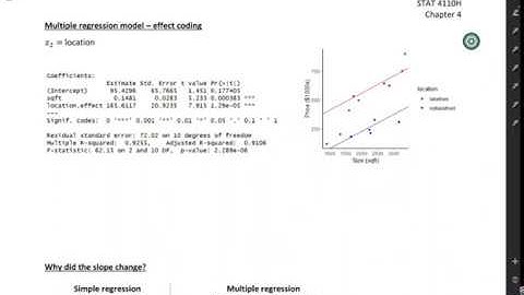 STAT 4110H: Effect coding in regression