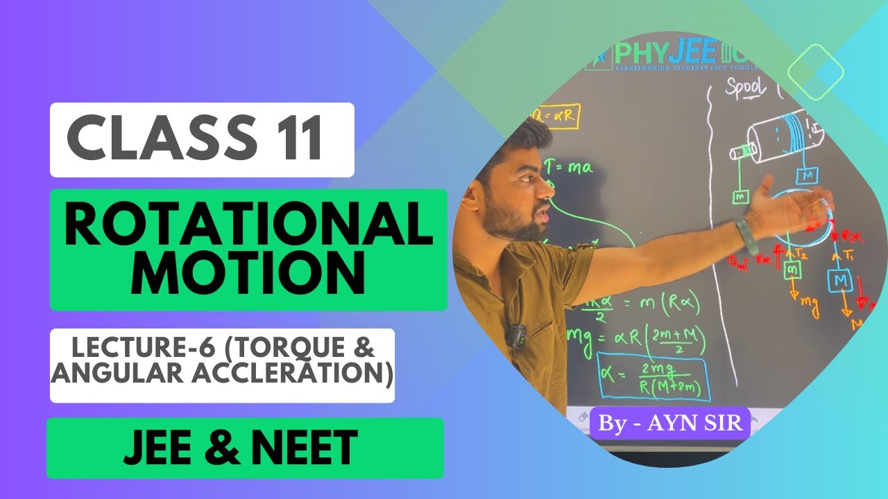 Class 11 | Torque & Angular Acceleration | By AYN SIR #jee #neet - YouTube