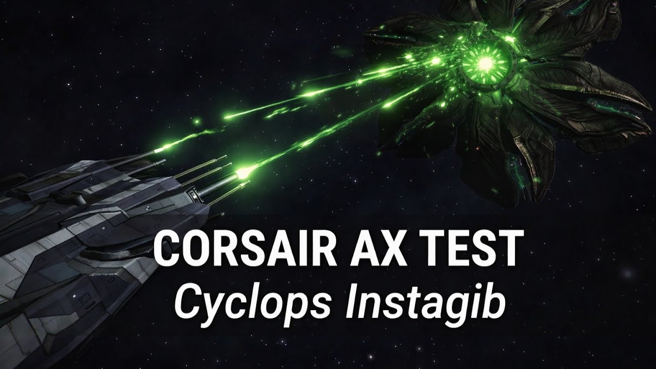Corsair Cyclops Instagib Test | Elite Dangerous AX