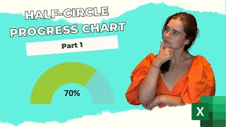 half-circle progress chart in excel | charts & infographics | part 1 of 2