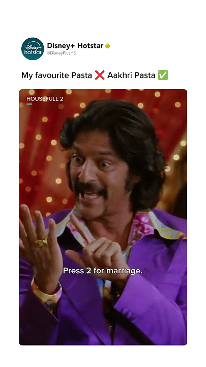 Aakhri Pasta: The Ultimate Joke Master | Chunky Panday | Housefull 2 | DisneyPlus Hotstar