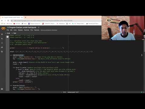 Program Kriptografi( Enkripsi dan Dekripsi ) di Python