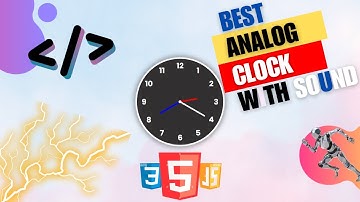 Amazing Working Analog and Digital Clock Design using Html CSS & Javascript | Sinhala