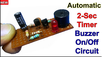Awesome Projects Using Transistors BC547 | Automatic Timer On Off Buzzer Circuit | Buzzer Alarm