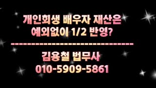 개인회생, 배우자 재산은 예외없이 2분의 1 반영?