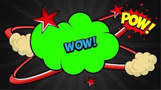 The Best Chroma Key Comic Effect   Efeito cartoon   green screen comic bubble