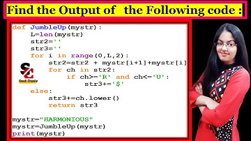 Output Based Question - 7 | Class 12 Computer Science