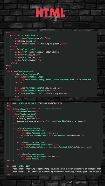 Build a Portfolio Website with HTML & CSS | Step-by-Step. - YouTube