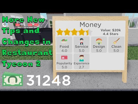 More New Tips And Changes In Restaurant Tycoon 2 Youtube - roblox noob vs pro in restaurant tycoon