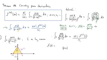 Teorema de Cauchy para derivadas: dos ejemplos
