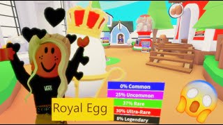 HATCHING ROYAL EGG//CAN&#39;T BELIEVE WHAT I GOT// 😱 ADOPT ME!?!