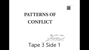 Patterns of Conflict Tape 3 Side 1 | Col. John R. Boyd