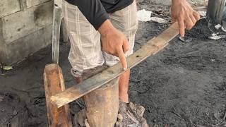 Making a Beautiful knife (Dagger) out of Old Leaf Spring