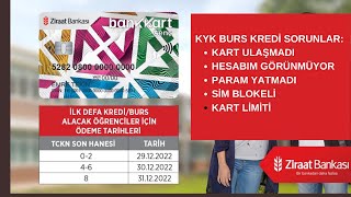 KYK PARALARINDA SORUN MU VAR? HESAP GÖRÜNMÜYOR, KART GELMEDİ, BURS YATMADI...