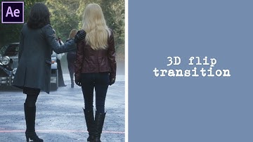after effects tutorial | 3d flip transition