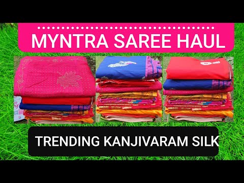 Myntra saree shopping haul | trending silk saree | affordable bridal silk saree | RARA