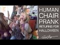 Halloween Scare Prank! Human Chair Photo Trick!