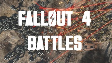 FALLOUT 4 BATTLE: 100 Super Mutants VS 100 BoS