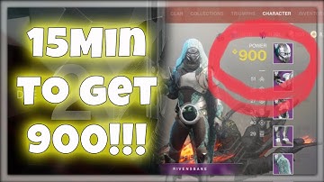 Destiny 2 - Fastest way yo get to 900 (soft cap to the endgame)