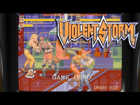 Arcade Violent Storm Intro Game Demo All Characters