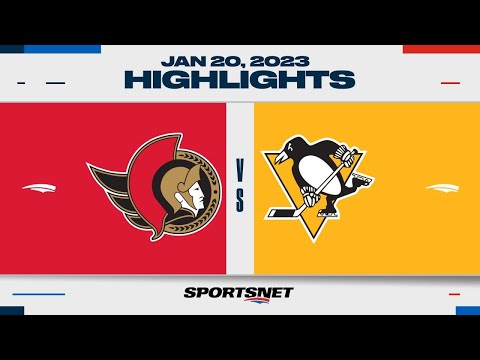 NHL Highlights | Senators vs. Penguins - January 20, 2023