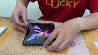 Tips trick ganti anti gores lcd layar dalam di Samsung Z fold 4