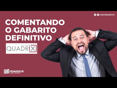 10h37  - Comentando o GABARITO DEFINITIVO DA QUADRIX